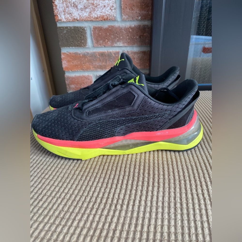 Puma Women's LQDCell Shatter Shift Q4 Shoes Preowned AUTHENTIC Black/yellow US9